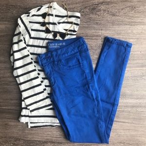 American Eagle Royal Blue Jeggings